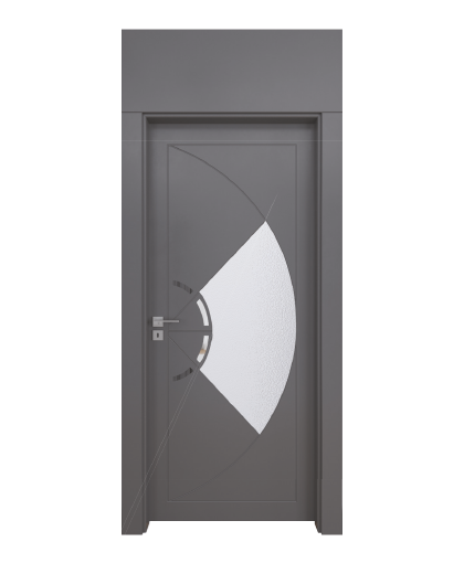 BY-6007V Porte intérieure Laqué Vitrée